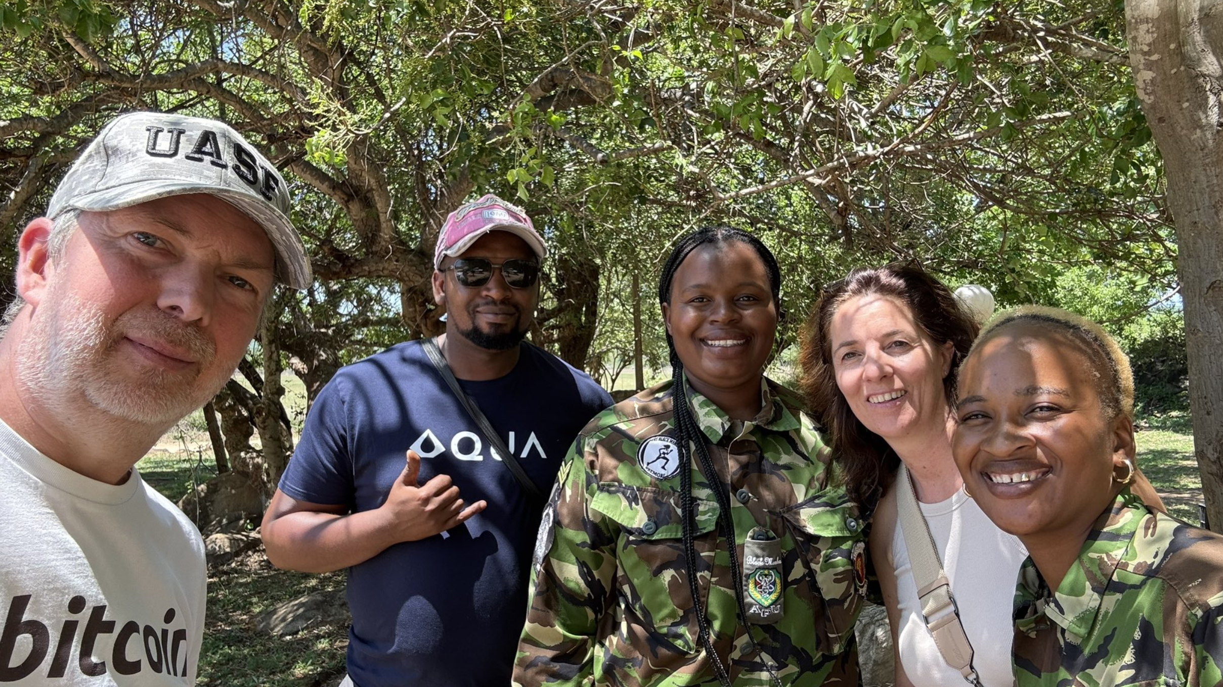 Team visit with the Black Mambas